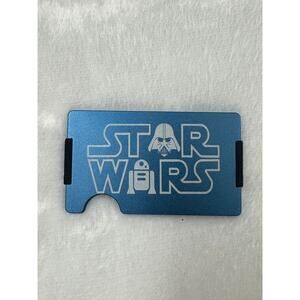 MINIMALIST RFID BLOCKING MATTE NAVY BLUE "STAR WARS" WALLET